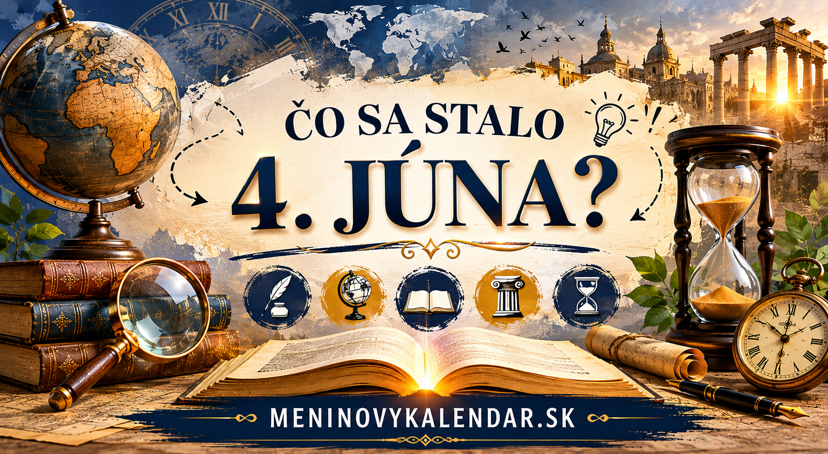 Čo sa stalo 4. júna – historické udalosti, narodenia, úmrtia a významné dni 📅
