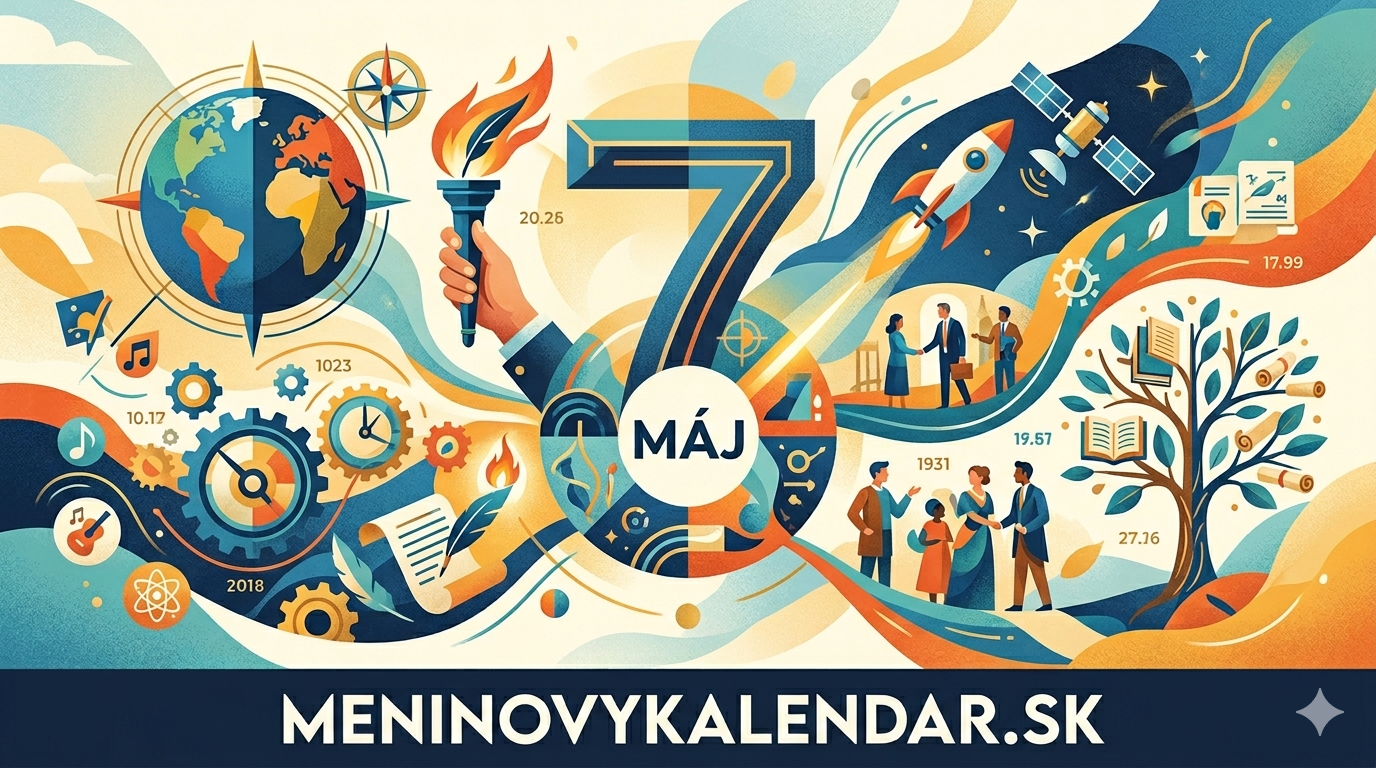 Čo sa stalo 7. mája 🗓️ – historické udalosti, mená a výročia
