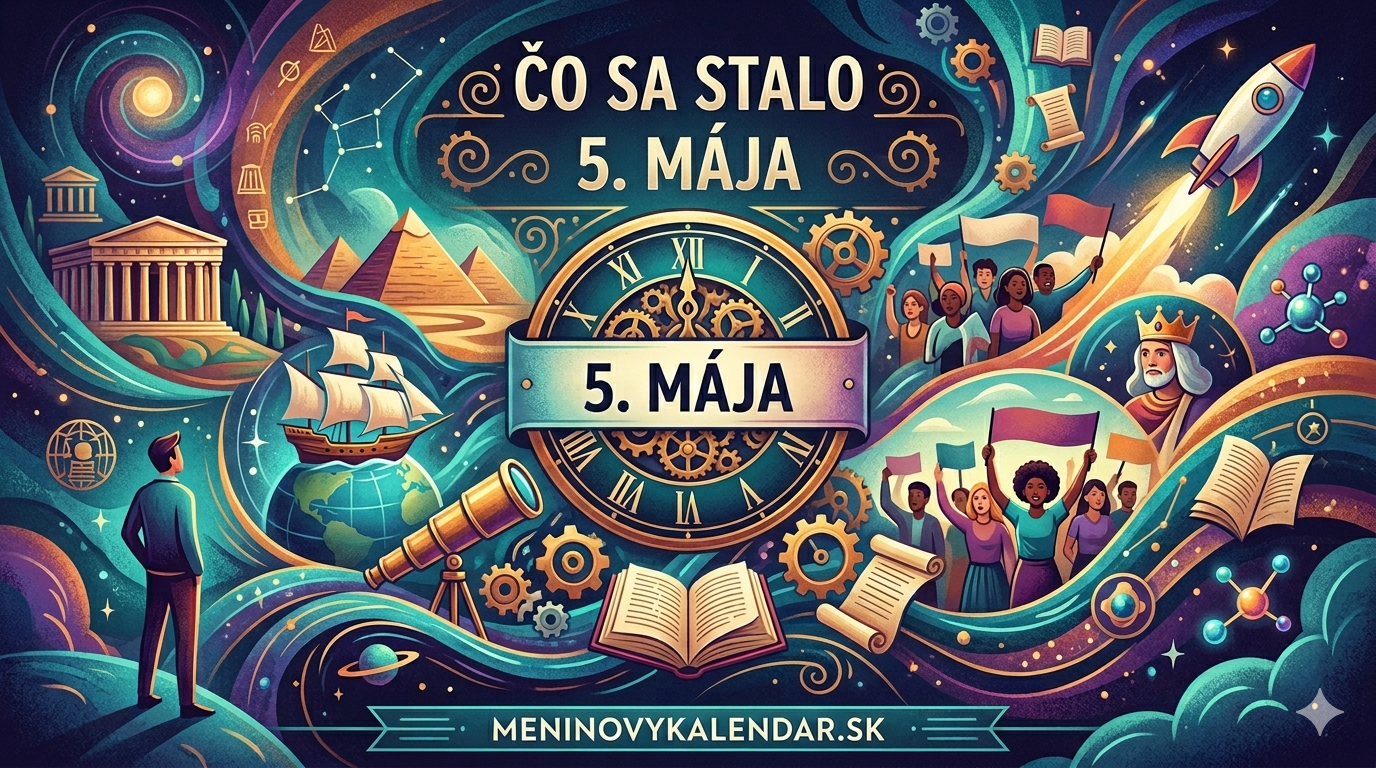 Čo sa stalo 5. mája 📆 – historické udalosti, mená a výročia