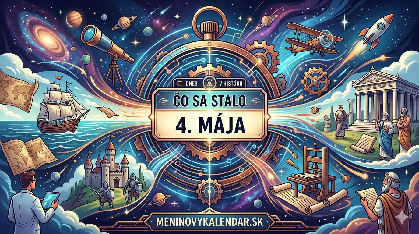 Čo sa stalo 4. mája 📆 – historické udalosti, mená a výročia