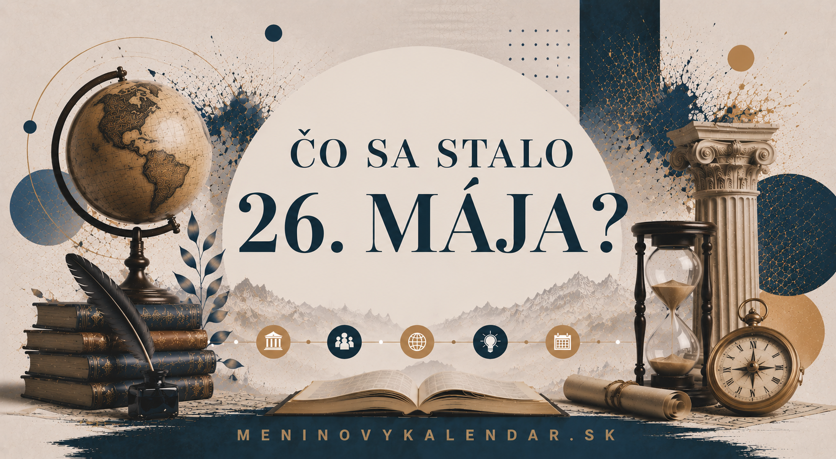 Čo sa stalo 26. mája 📆 – historické udalosti, meniny, výročia, narodenia, úmrtia, medzinárodné dni