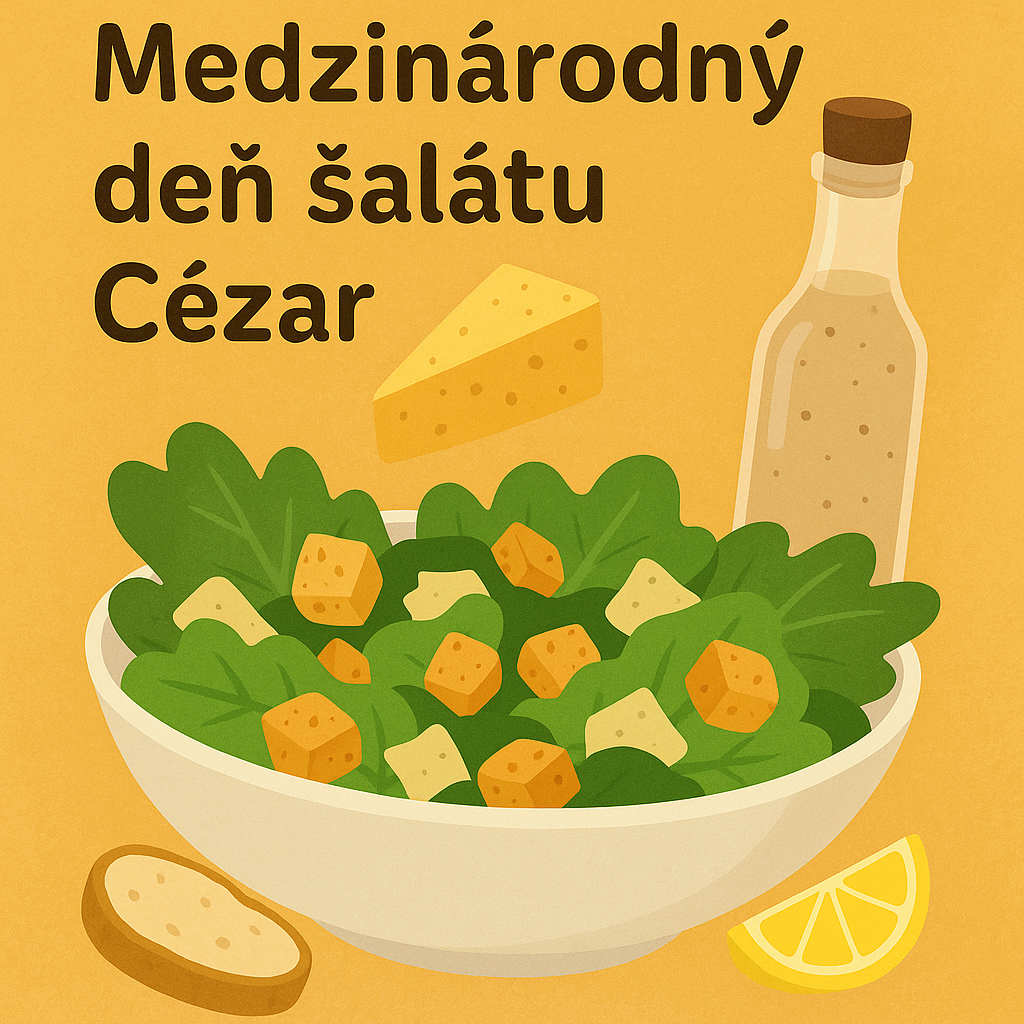 Medzinárodný deň šalátu Cézar (4. júl) – Sviatok pre milovníkov chutí 🥗🌍
