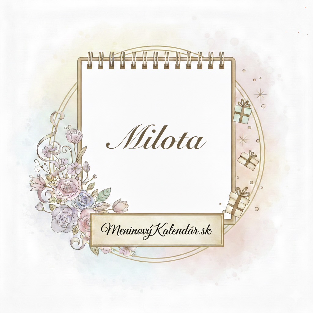 Kedy má meniny Milota? 🌸