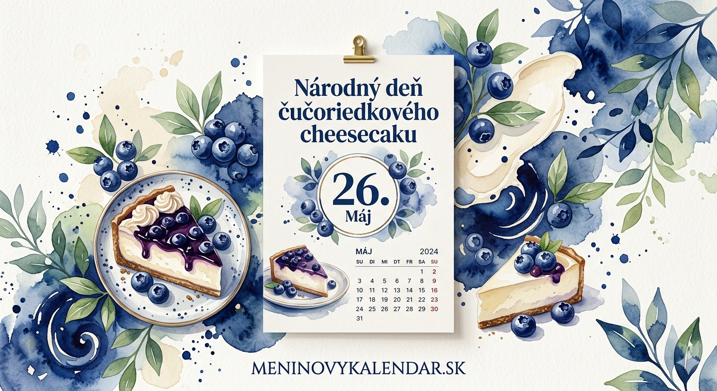 Národný deň čučoriedkového cheesecaku (26. máj) – Sladká oslava chutí! 🫐🍰