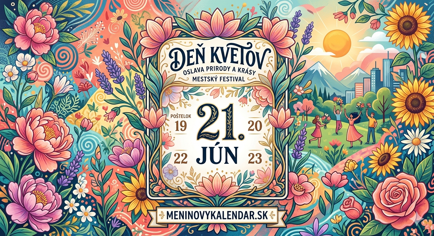 Deň kvetov (21. júna) – Oslava krásy prírody 🌸🌼🌷