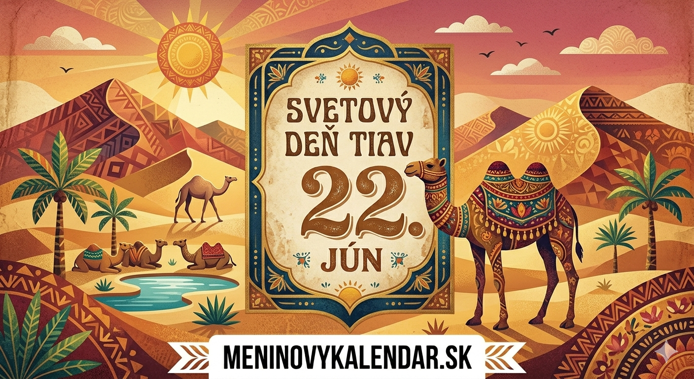 Svetový deň tiav (22. jún) – Oslava púštnych preživších! 🐫🌵