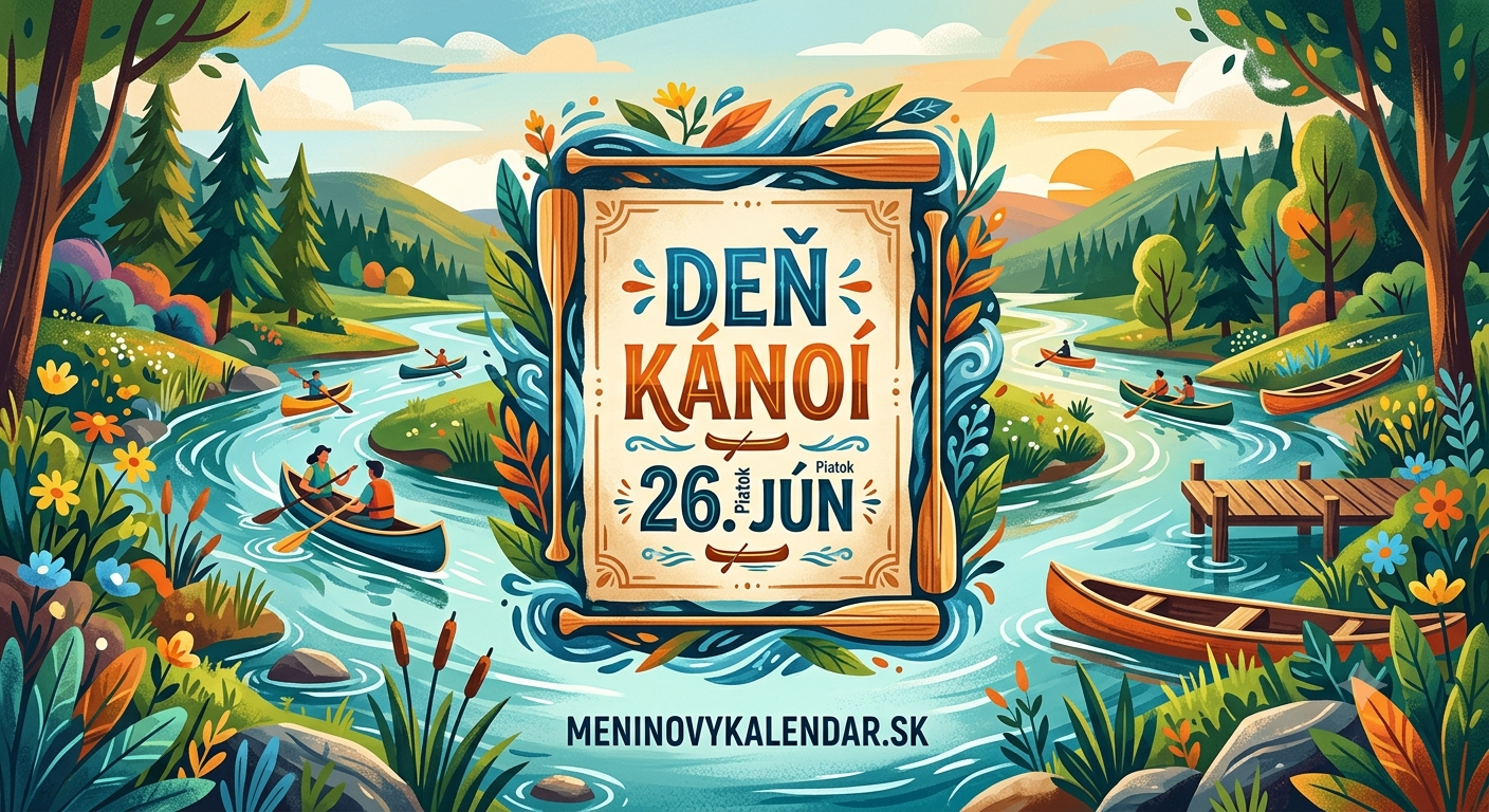Deň kánoí (26. jún) – oslava vodného dobrodružstva a spojenia s prírodou! 🛶🌊