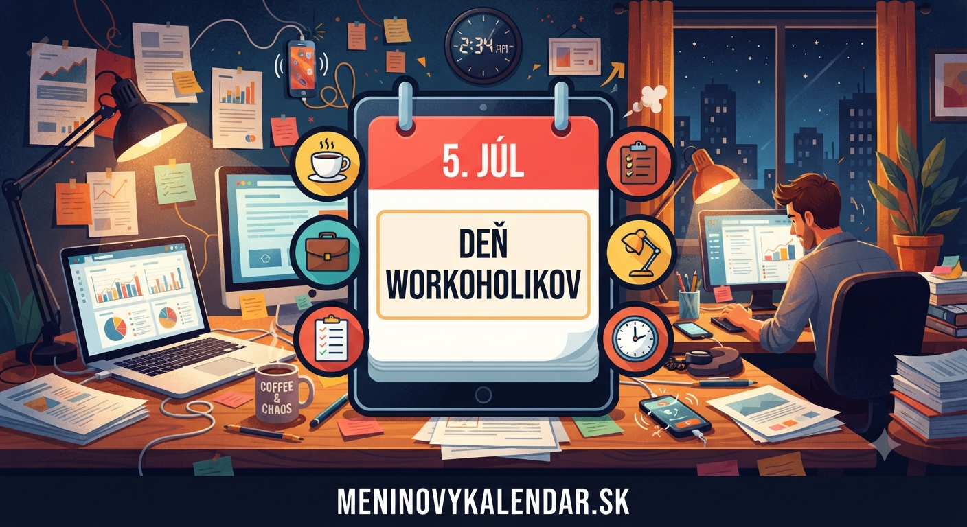 Deň workoholikov (5. júl) – Sviatok pre všetkých, čo nikdy neodkladajú prácu 🖥️📅