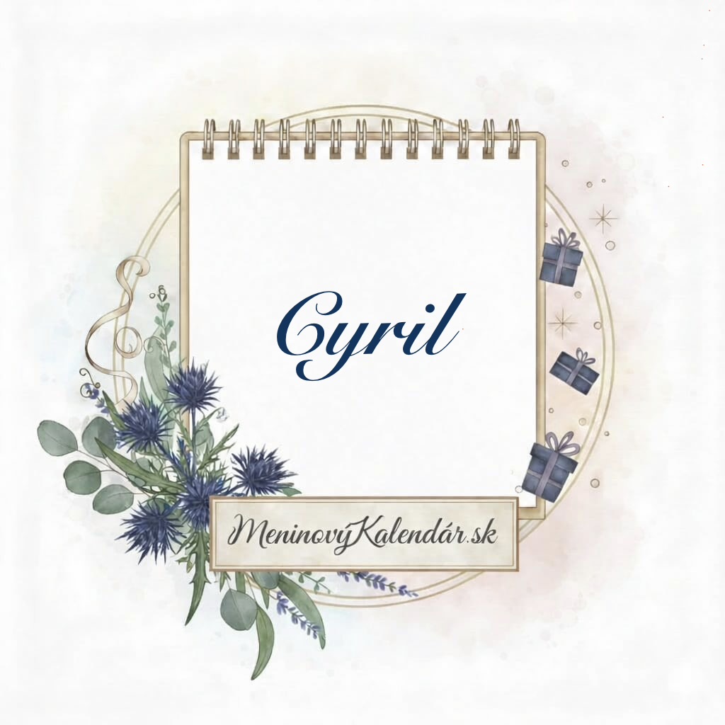 Kedy má meniny Cyril? 🎉