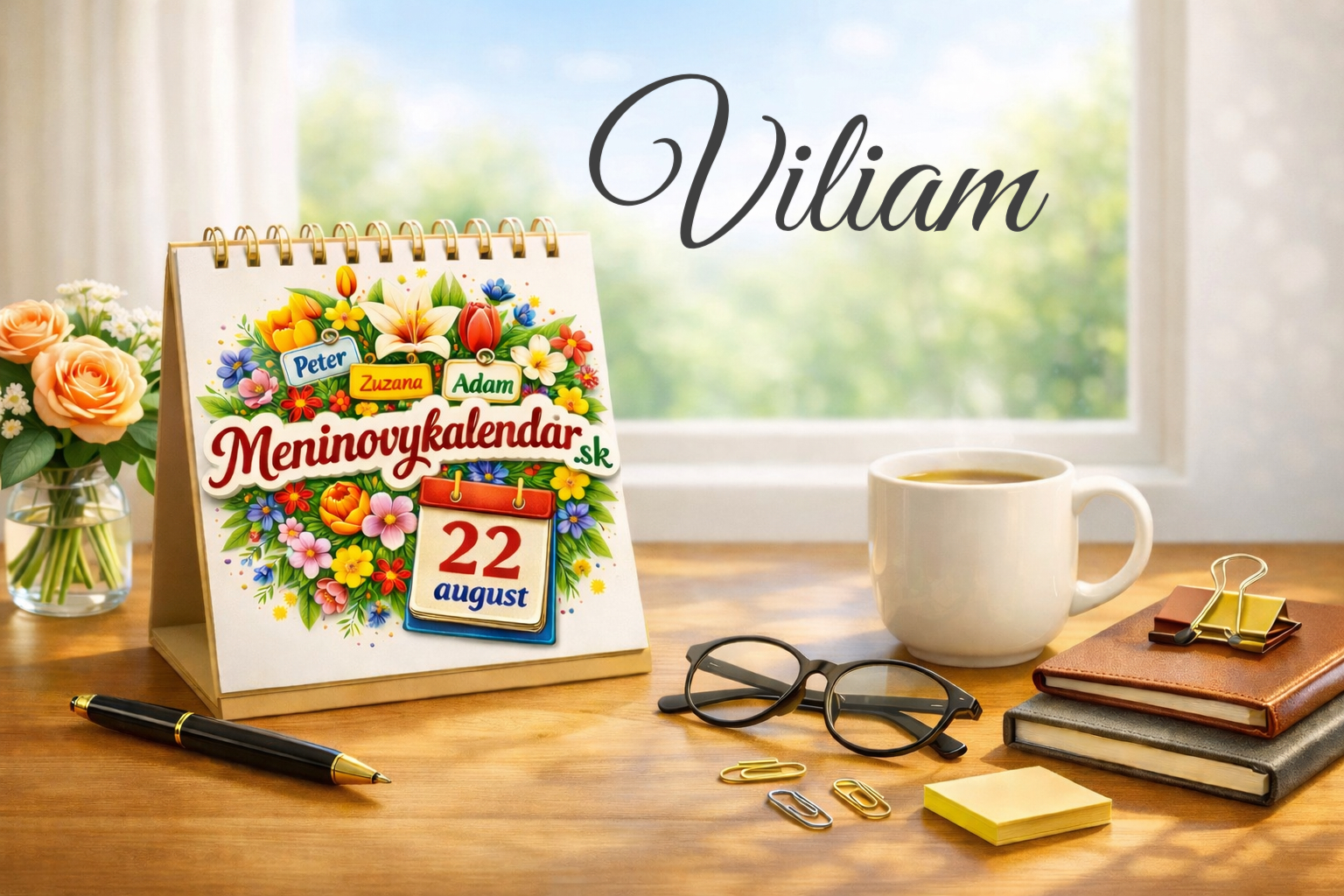 Viliam (28. máj) – meniny, pôvod, história a význam mena 🛡️