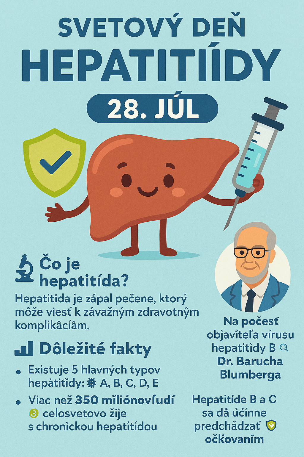 🌍 Svetový deň hepatitídy – 28. júl 💉