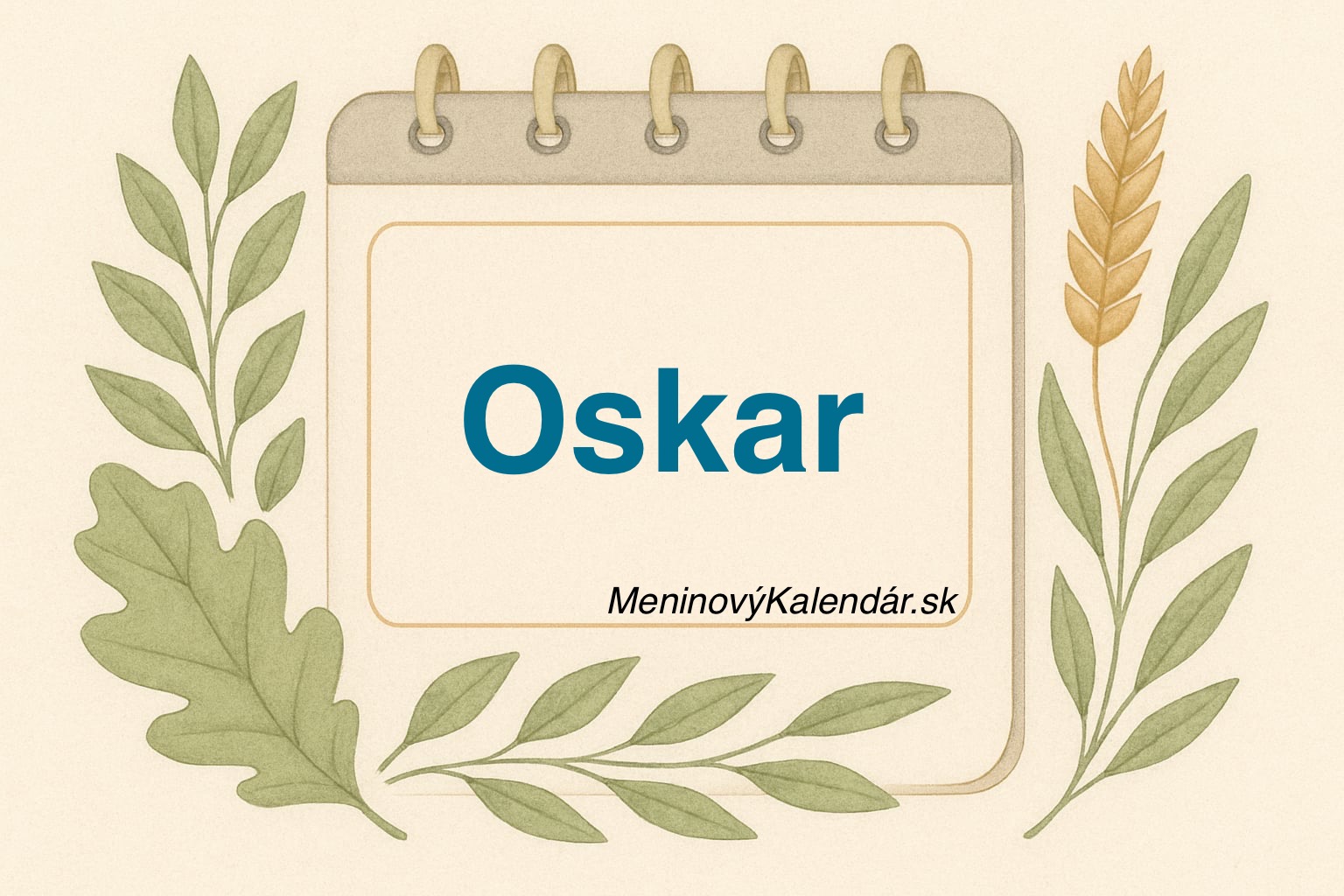 Kedy má meniny Oskar? 🎉