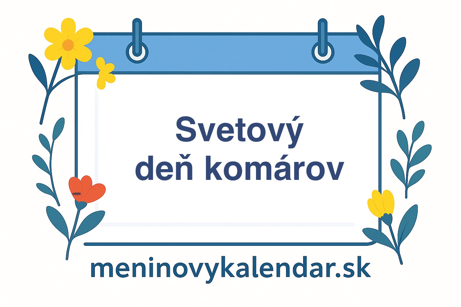 🦟 Svetový deň komárov – 20. august 🗓️