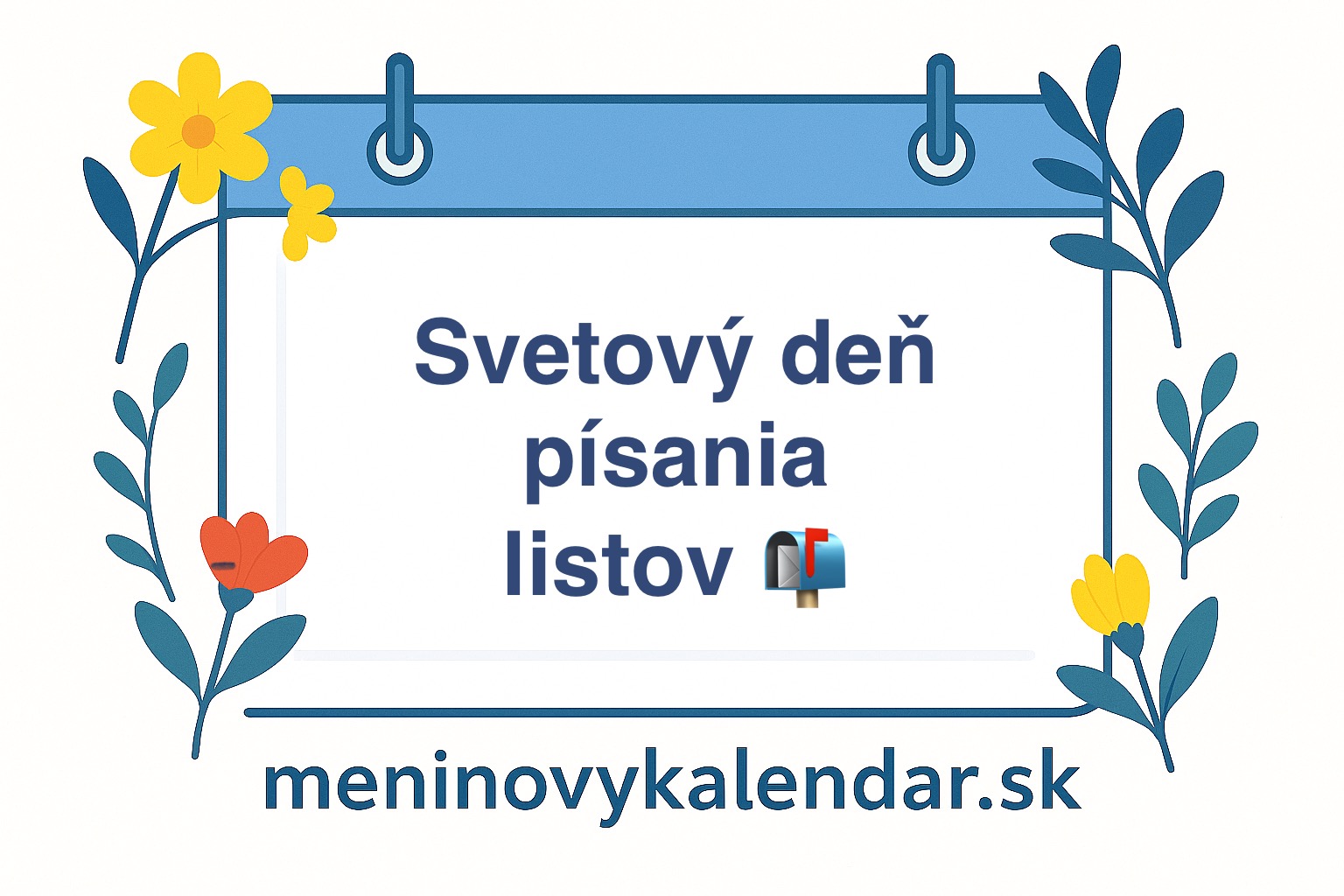 ✉️ Svetový deň písania listov – 1. september 🖋️