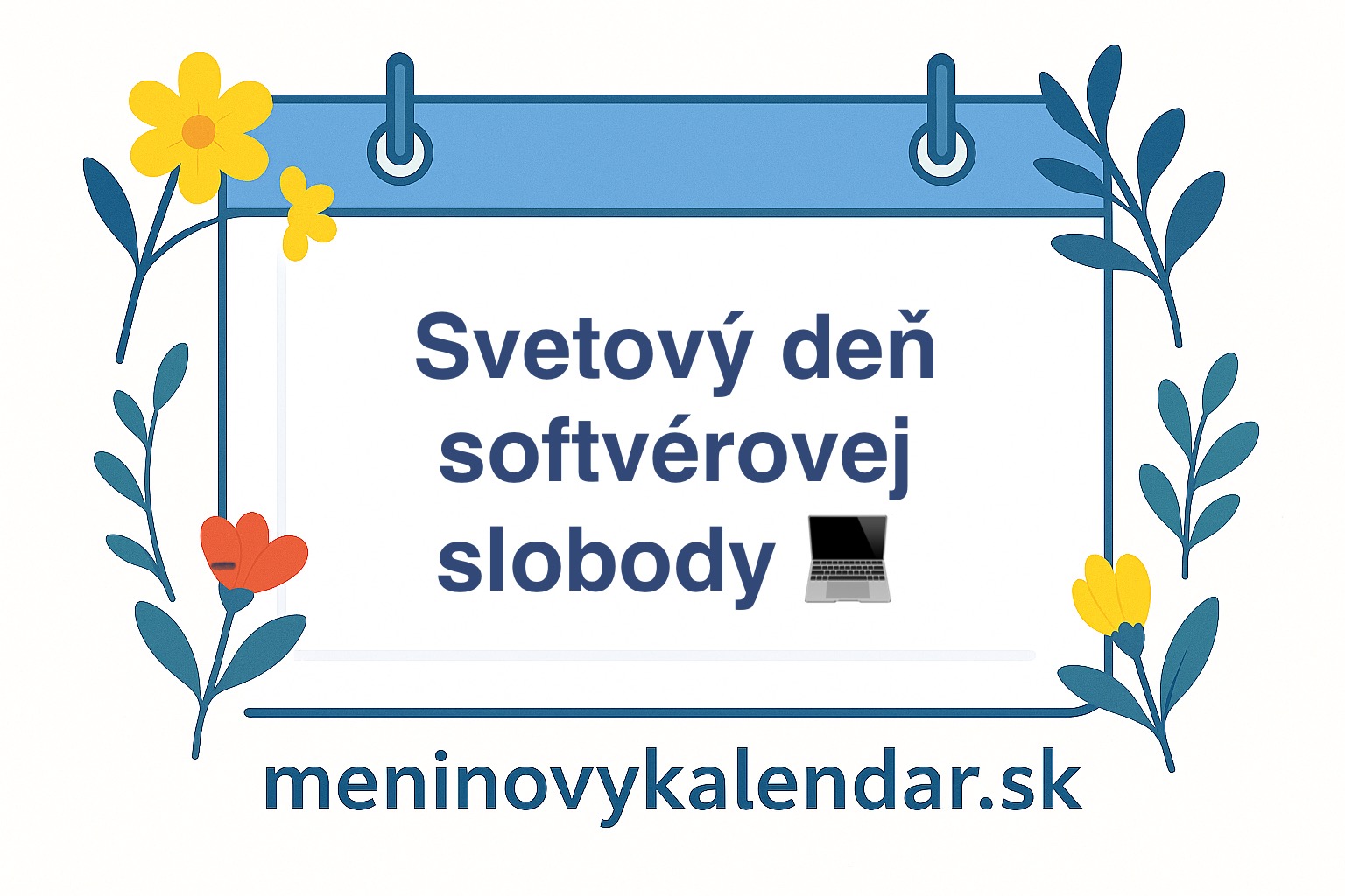 💻 Svetový deň softvérovej slobody – tretia sobota v septembri (20. september 2025) 🕊️
