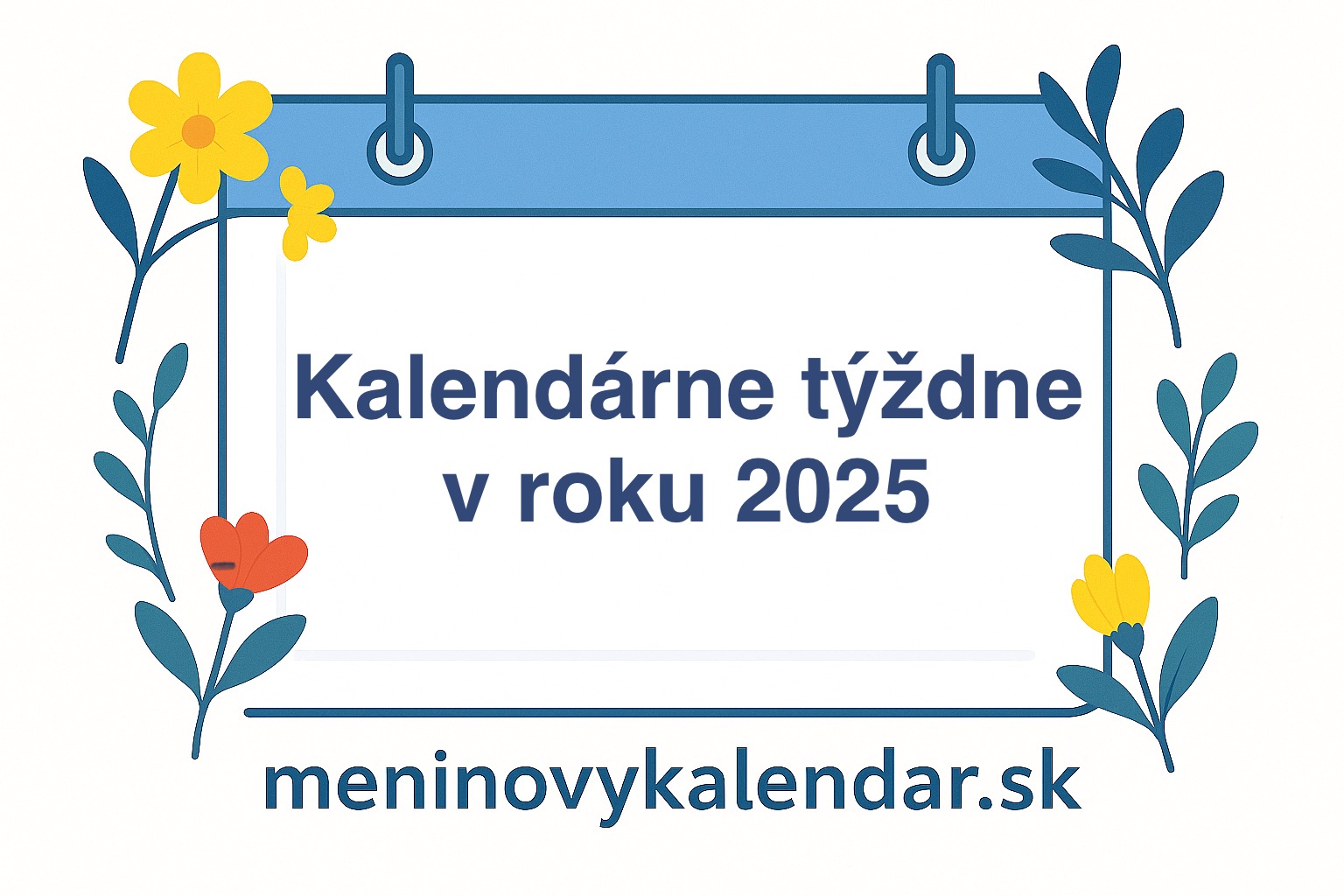 Kalendárne týždne v roku 2025 📅