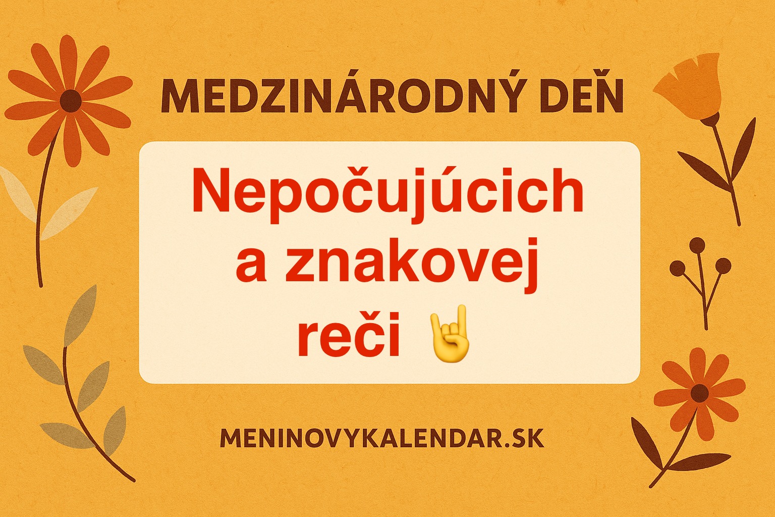 🤟 Medzinárodný deň nepočujúcich a znakovej reči – 23. september 🌐