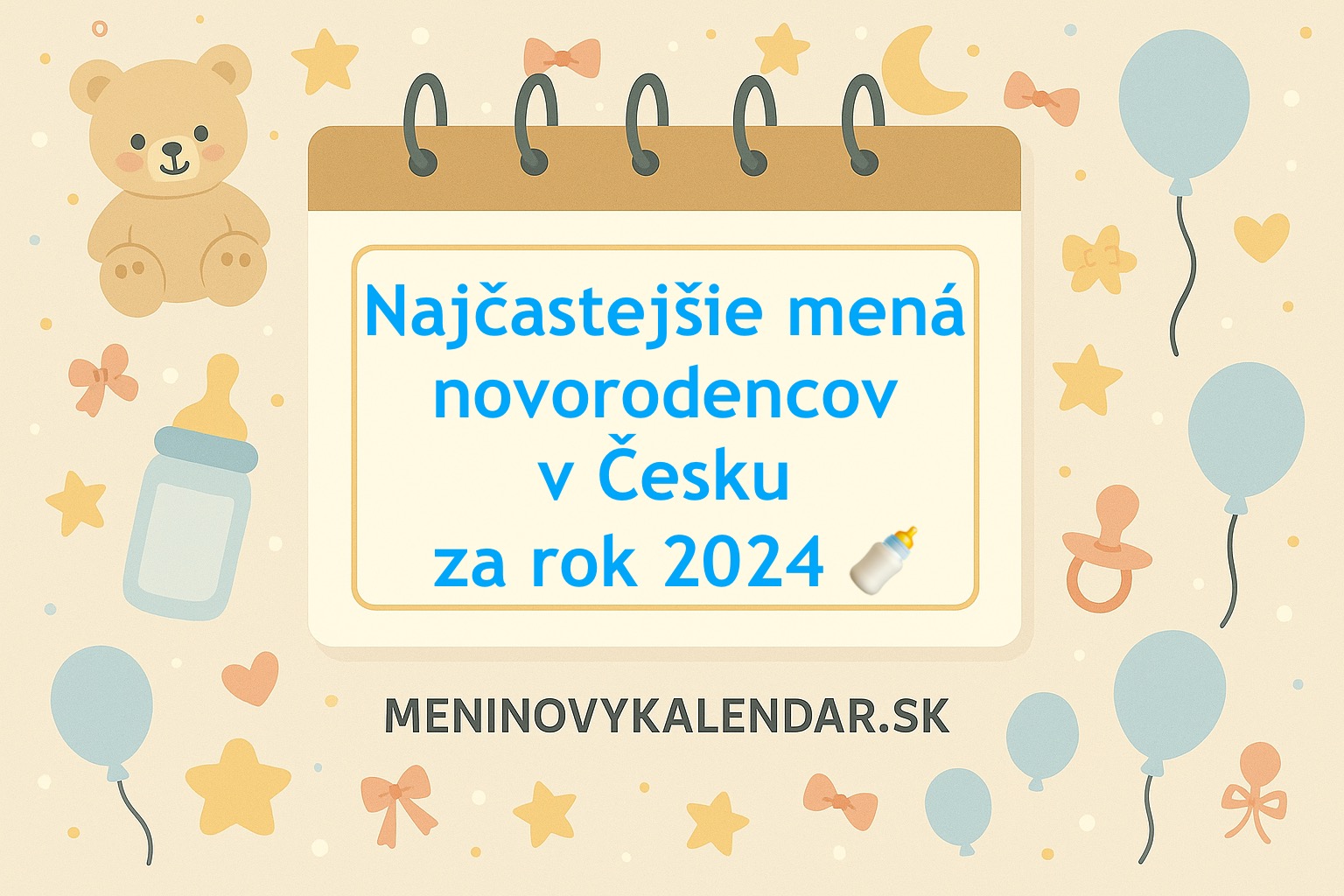 Najčastejšie mená novorodencov v Česku za rok 2024