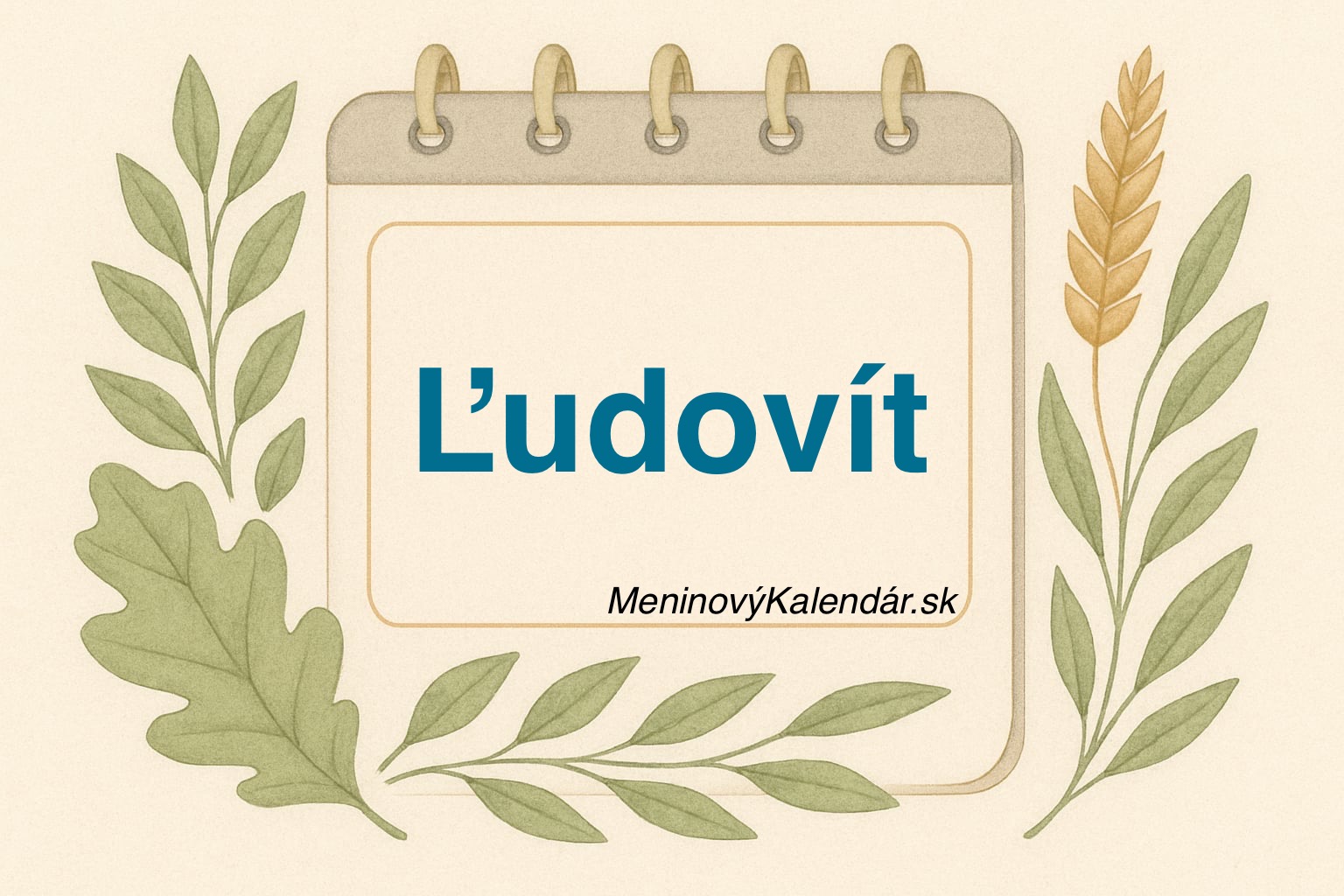 Kedy má meniny Ľudovít? 🤔