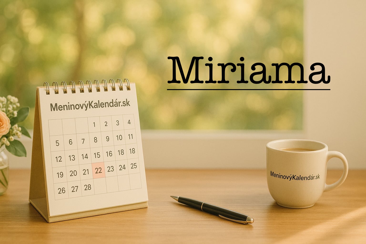Miriama (8. september) – meniny, pôvod, história a význam mena