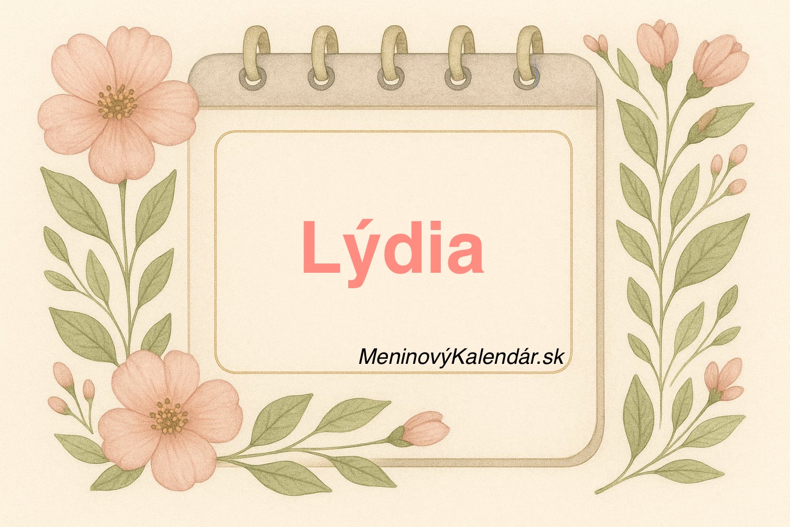 Kedy má meniny Lýdia? 🌸