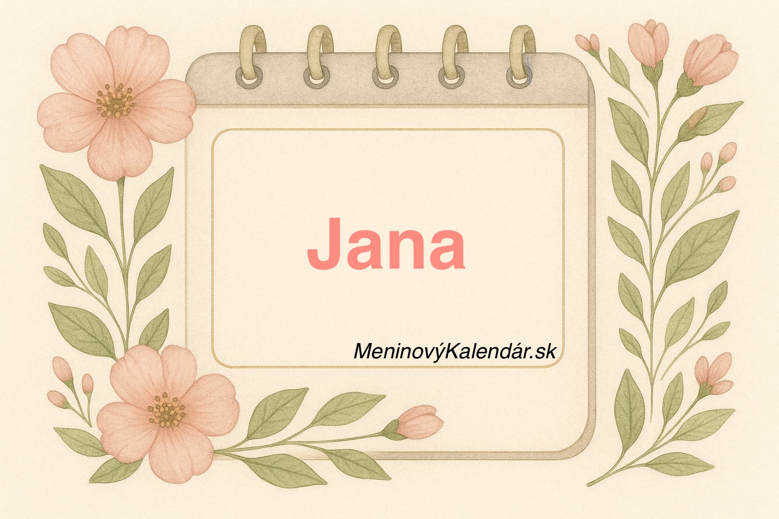Kedy má meniny Jana? 🌸