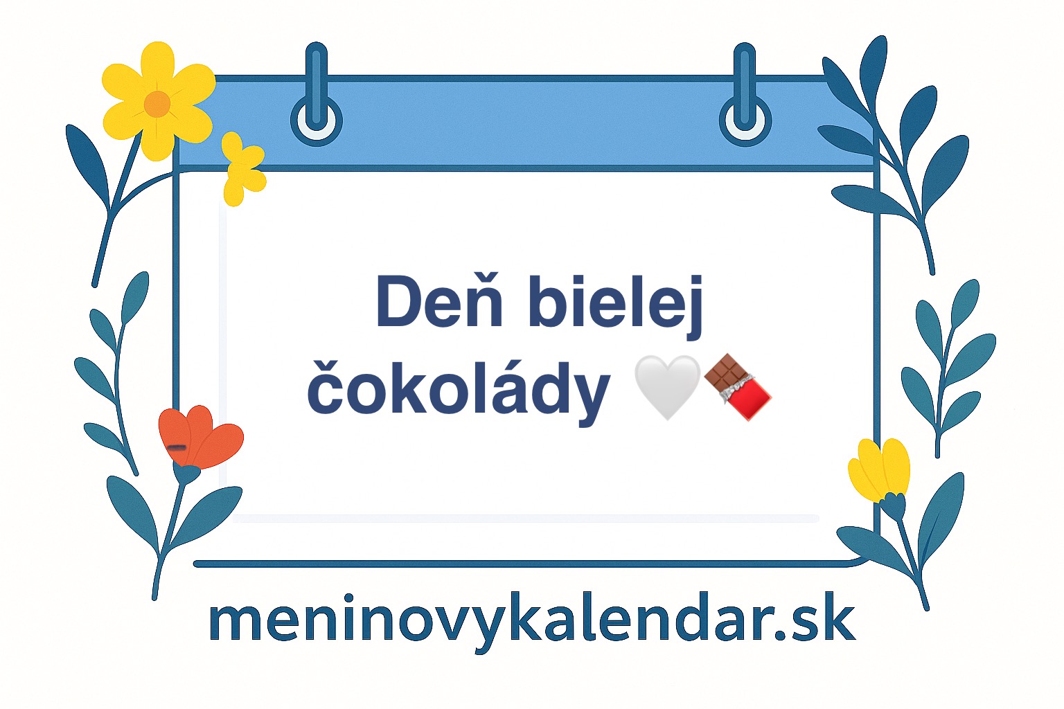🤍🍫 Deň bielej čokolády – 22. september 🎉