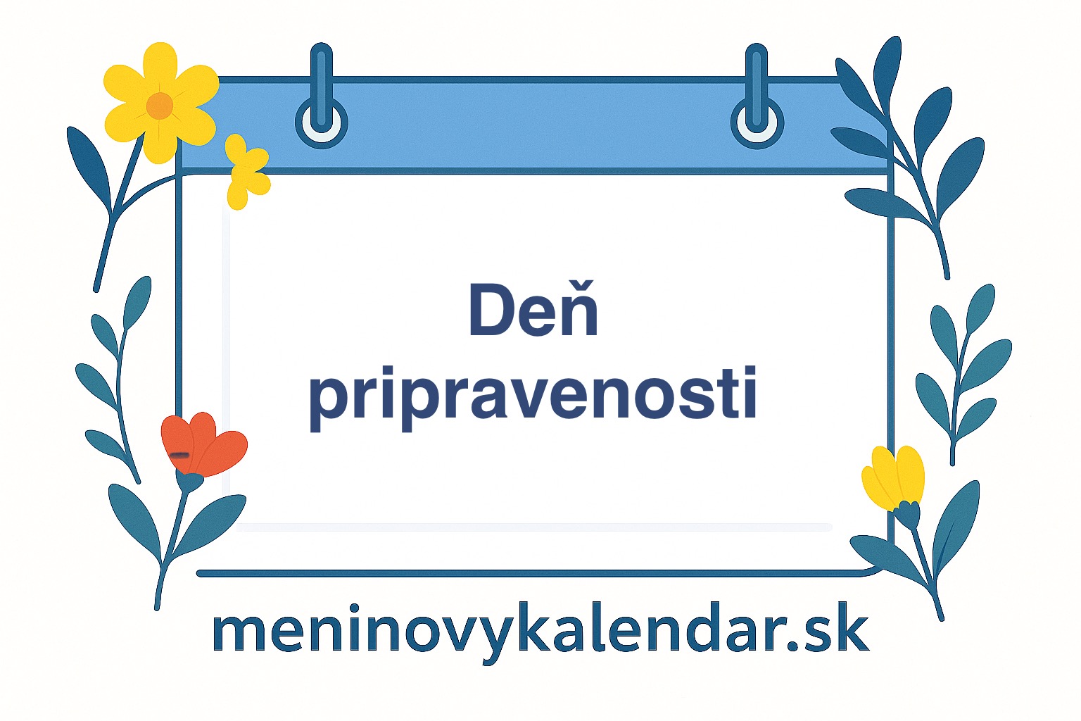 🛟 Deň pripravenosti – Buď pripravený, chráň seba i ostatných (30. september)