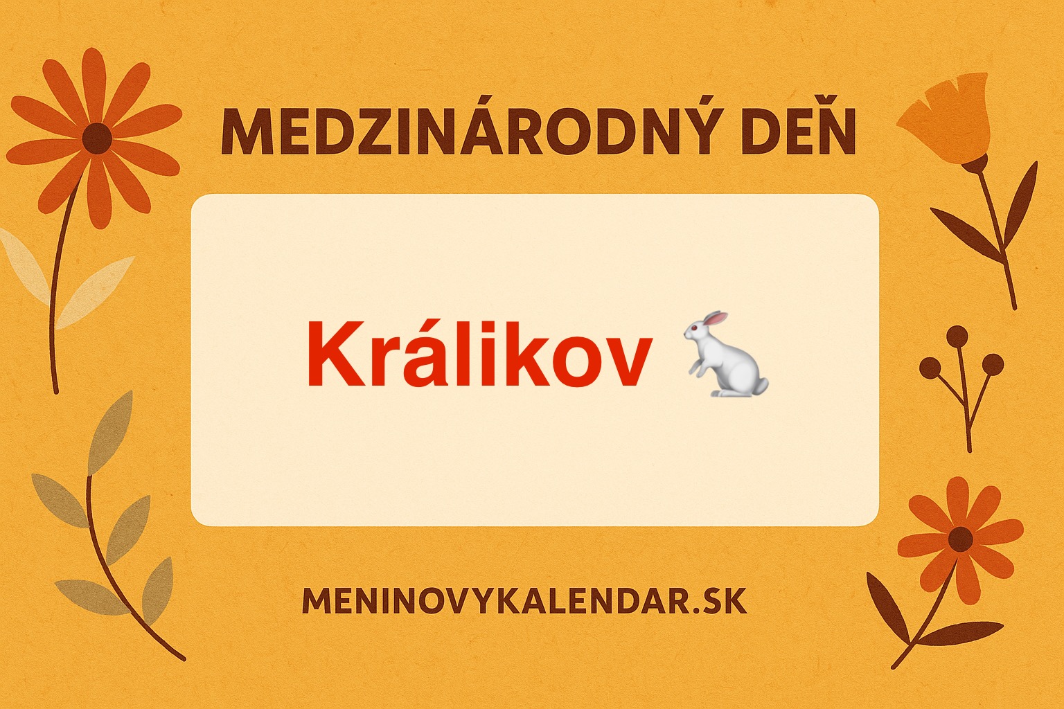 🐇 Medzinárodný deň králikov – 27. september 🐇