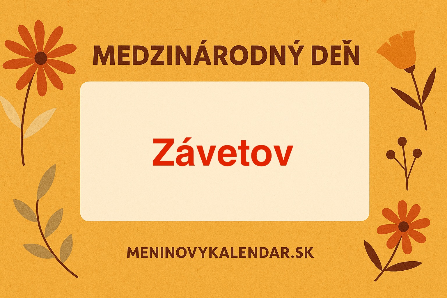 📜 Medzinárodný deň závetov – 13. september