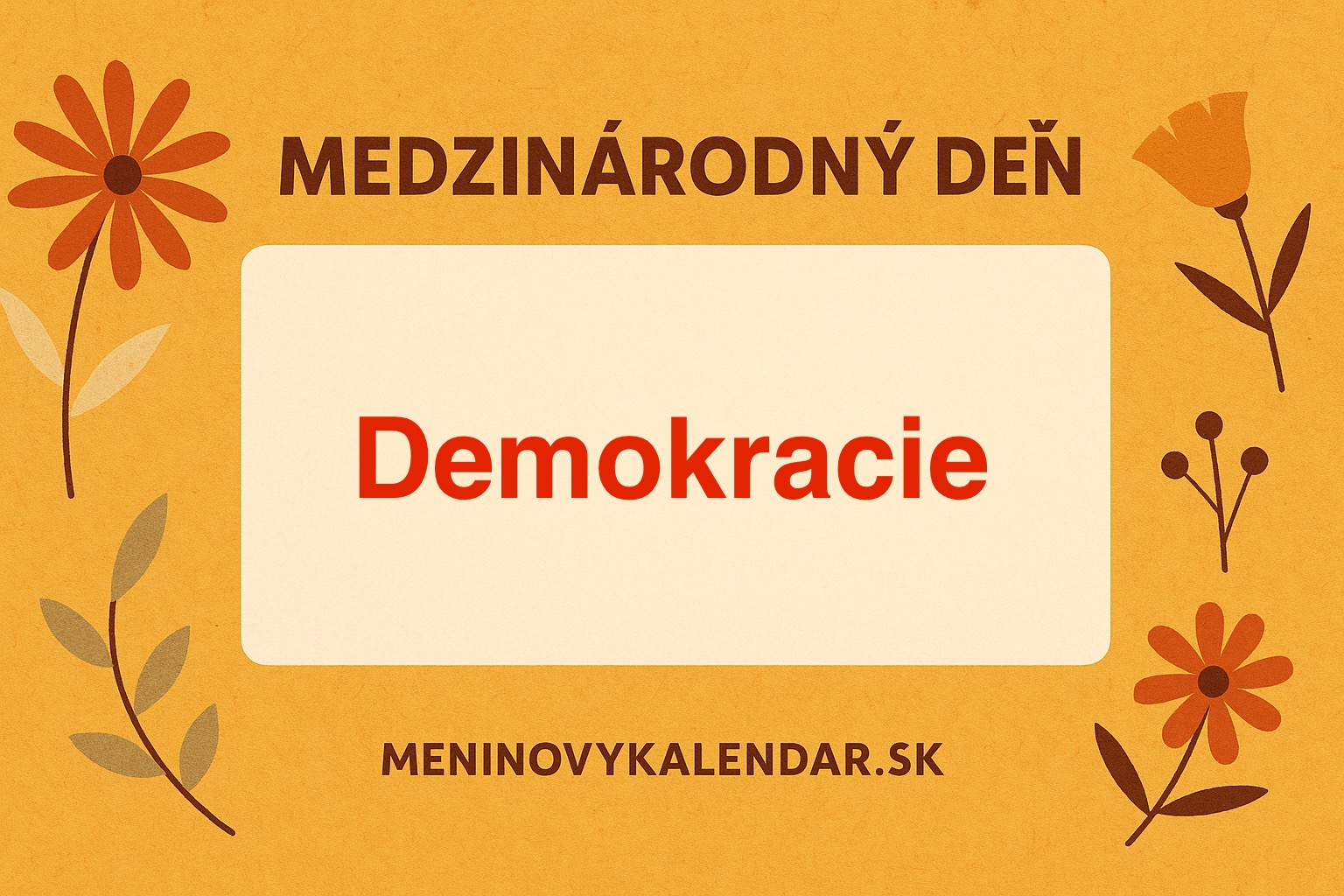 🌍 Medzinárodný deň demokracie – 15. september