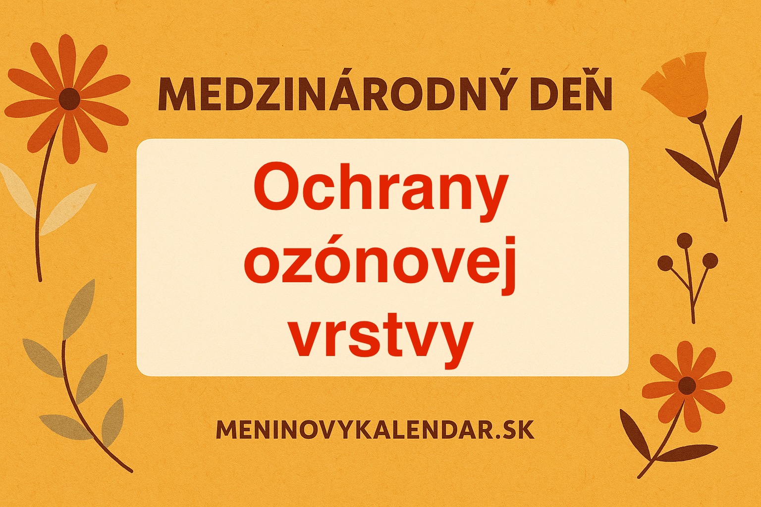 🌍 Medzinárodný deň ochrany ozónovej vrstvy – 16. september 🌱