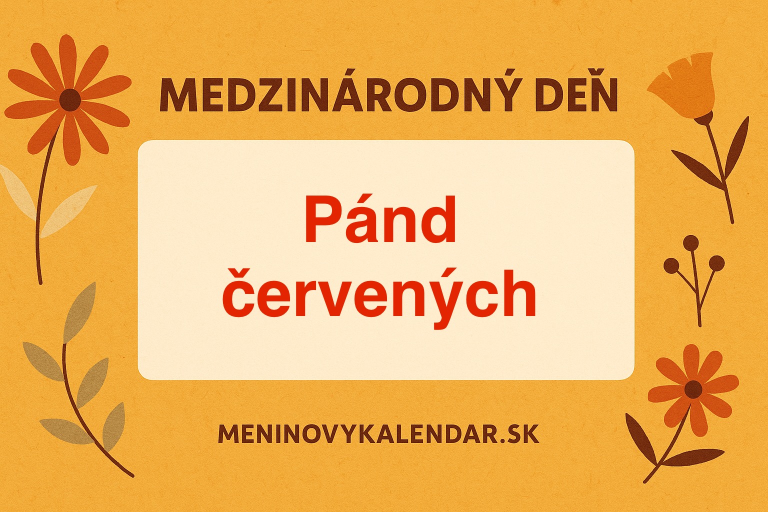 🦊🍃 Medzinárodný deň pánd červených – sviatok nenápadných hrdinov Himalájí (20. september)