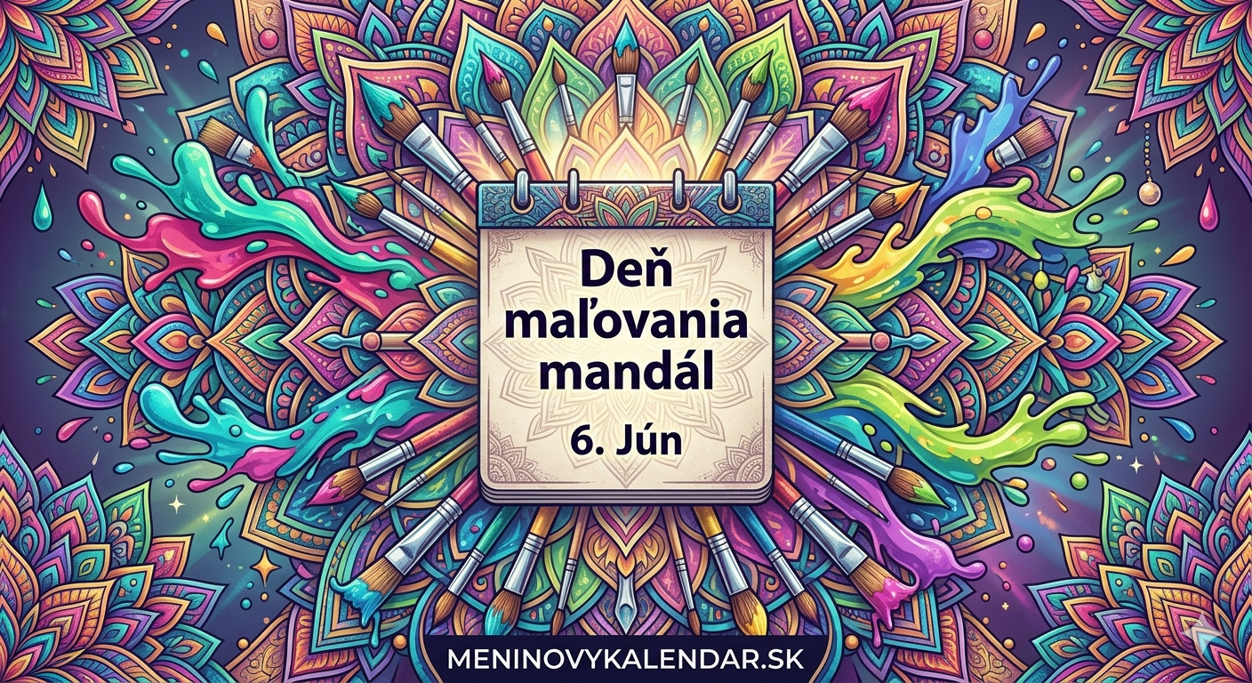 🎨 Deň maľovania mandál – oslava kreativity a harmónie (6. jún, 20. september) 🌸