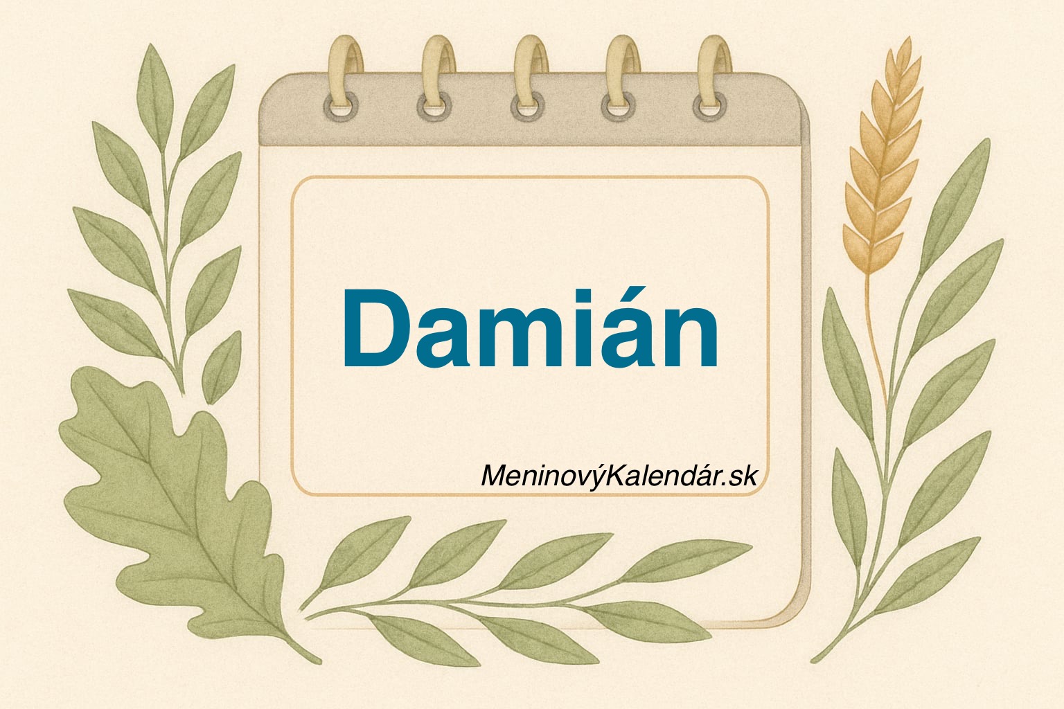 📅 Kedy má meniny Damián?