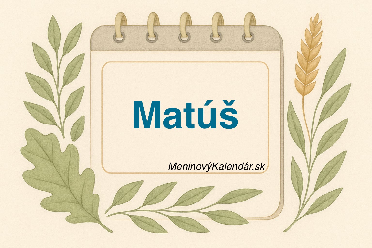 📅 Kedy má meniny Matúš?