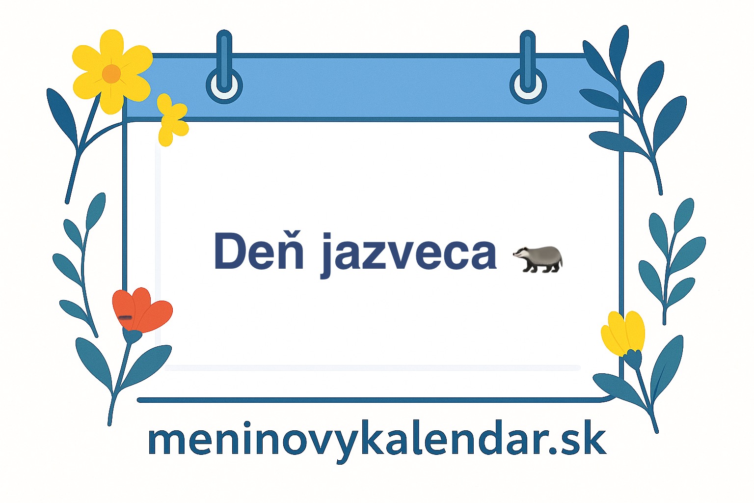 🦡 Deň jazveca — oslávme tajomného nočného staviteľa (6. október)