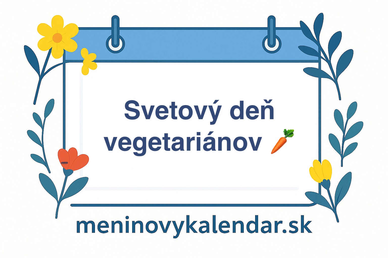 Svetový deň vegetariánov – 1. október 🥦🥕🌍