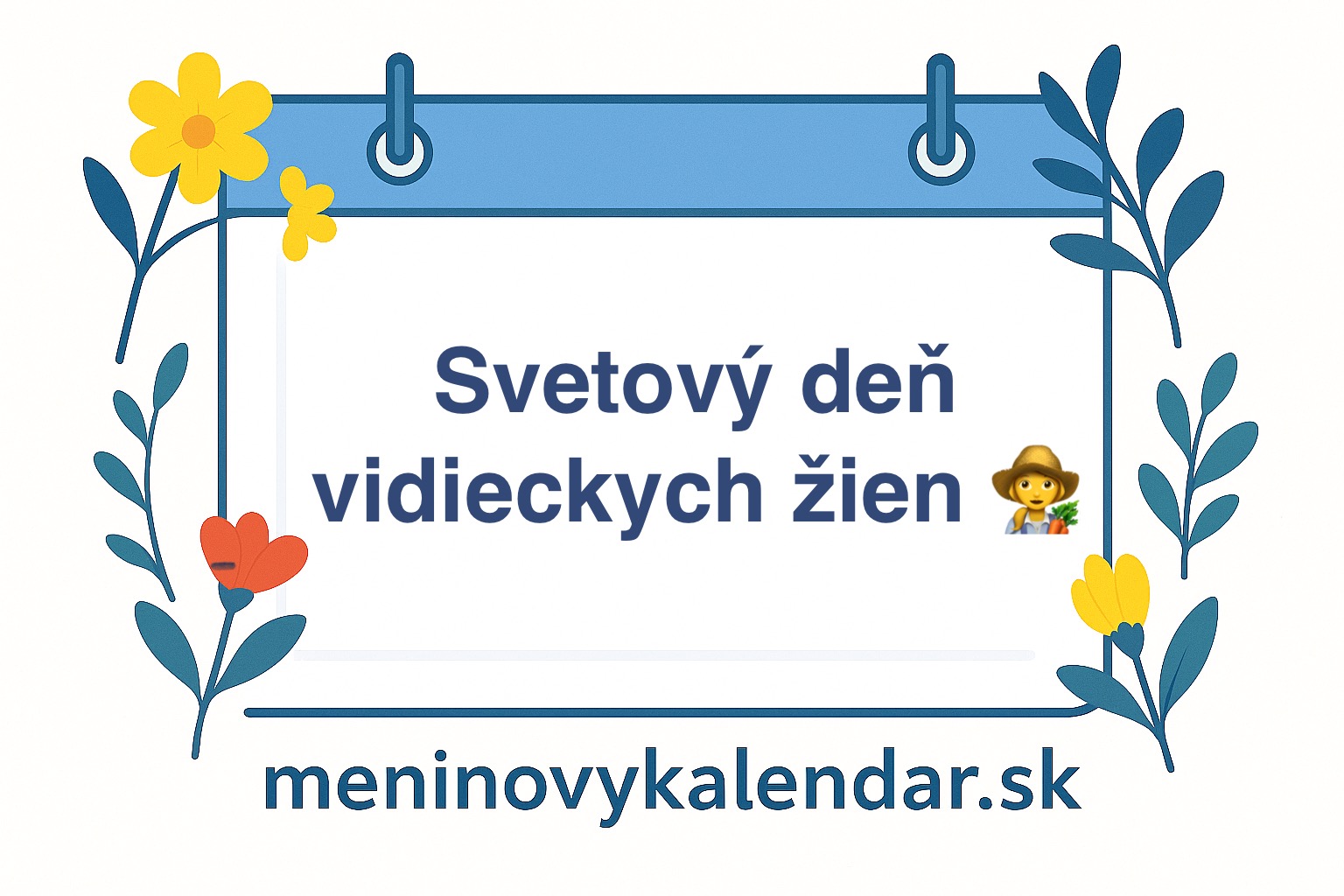 Svetový deň vidieckych žien (15. október) 👩‍🌾🌍
