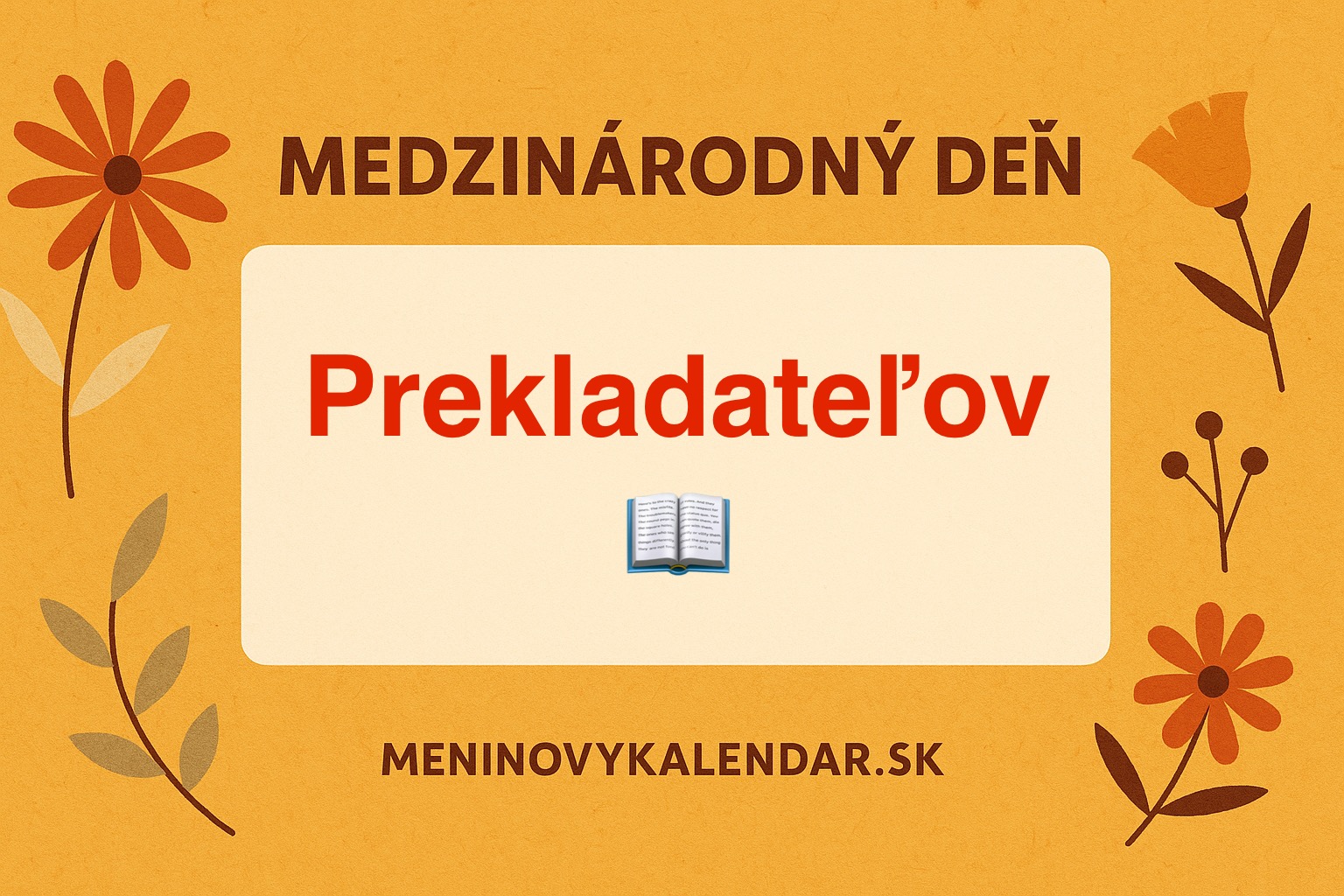 🌍 Medzinárodný deň prekladateľov – 30. september