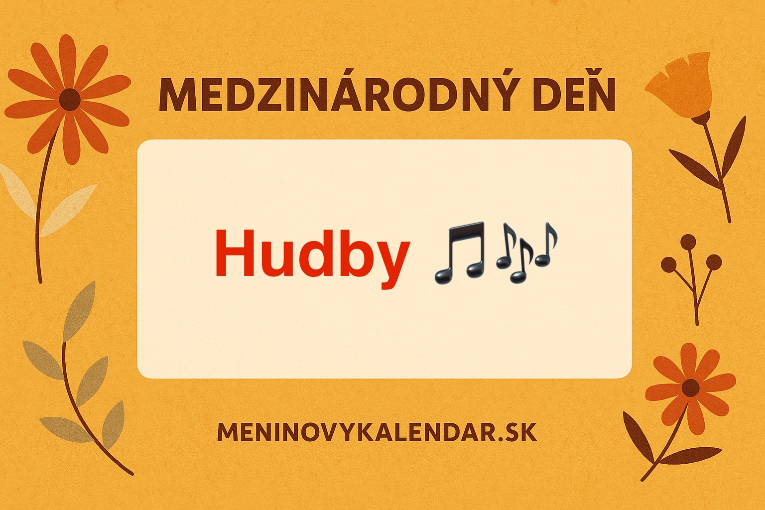 Medzinárodný deň hudby – 1. október 🎶🌍