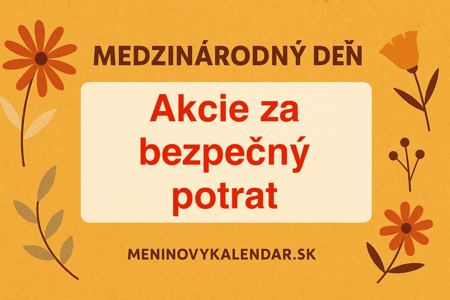 ✊🏽🌍 Medzinárodný deň akcie za prístup k bezpečnému a legálnemu potratu – 28. september