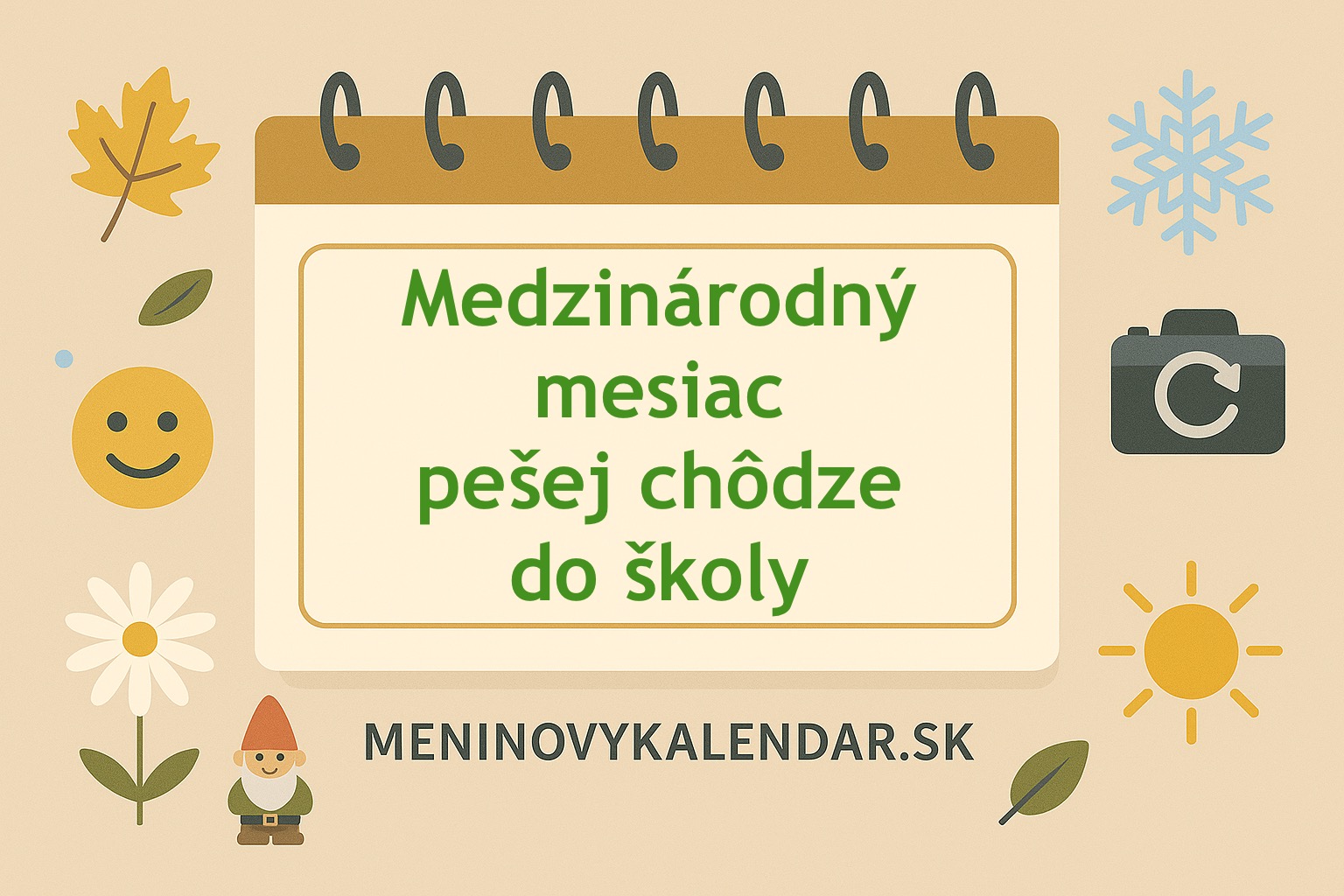 🚶‍♂️🎒 Medzinárodný mesiac pešej chôdze do školy (1. – 30. október)