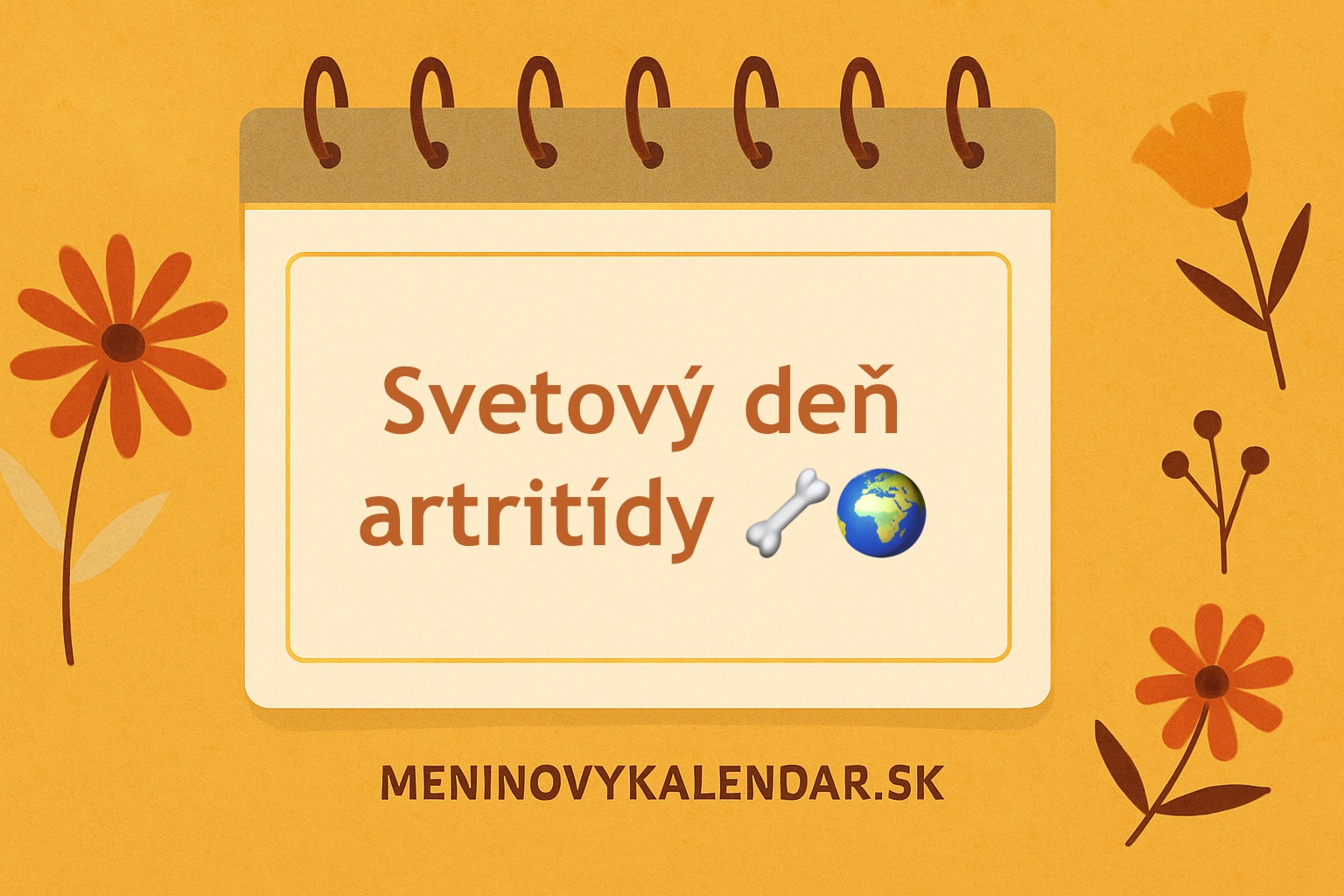🦴🌍 Svetový deň artritídy — porozumenie, podpora a zmiernenie bolesti (12. október)
