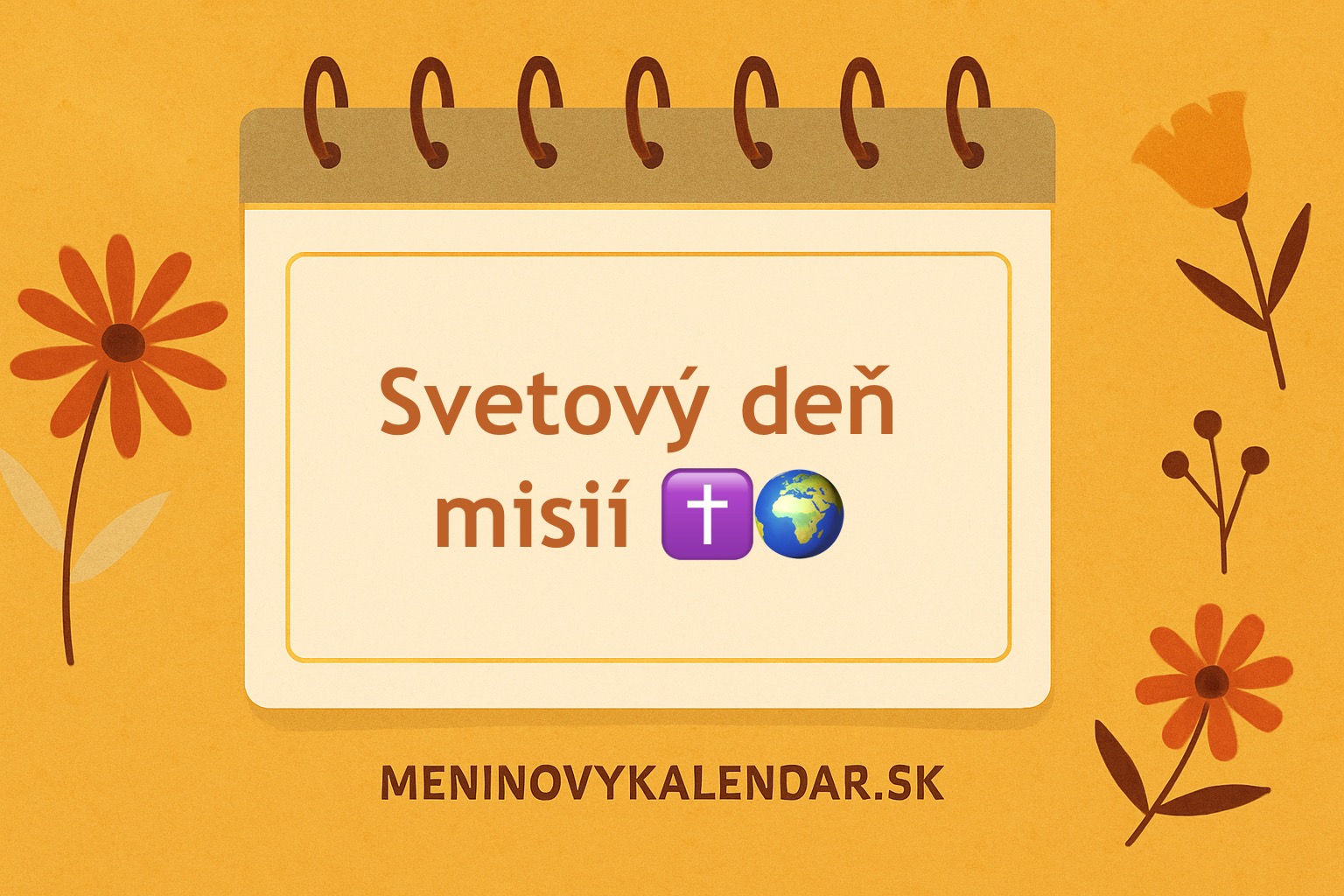 Svetový deň misií – tretia nedeľa v októbri (19. október 2025) ✝️🌍