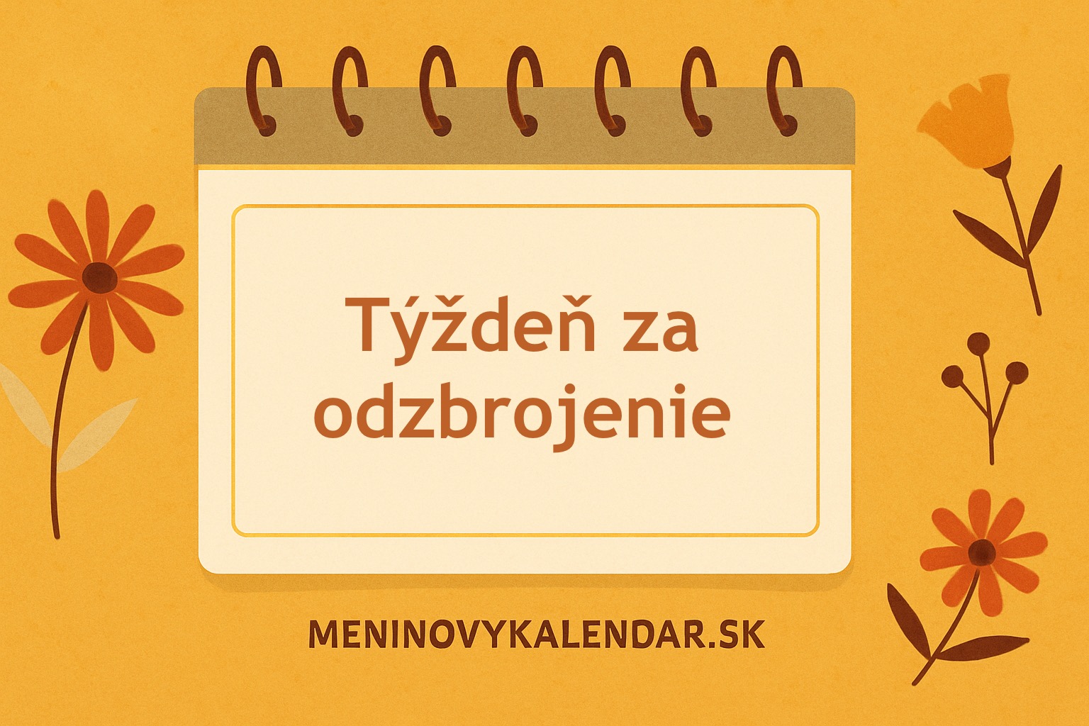🕊️ Týždeň za odzbrojenie – symbol mieru a bezpečnejšej budúcnosti (24. – 30. október) 🌍