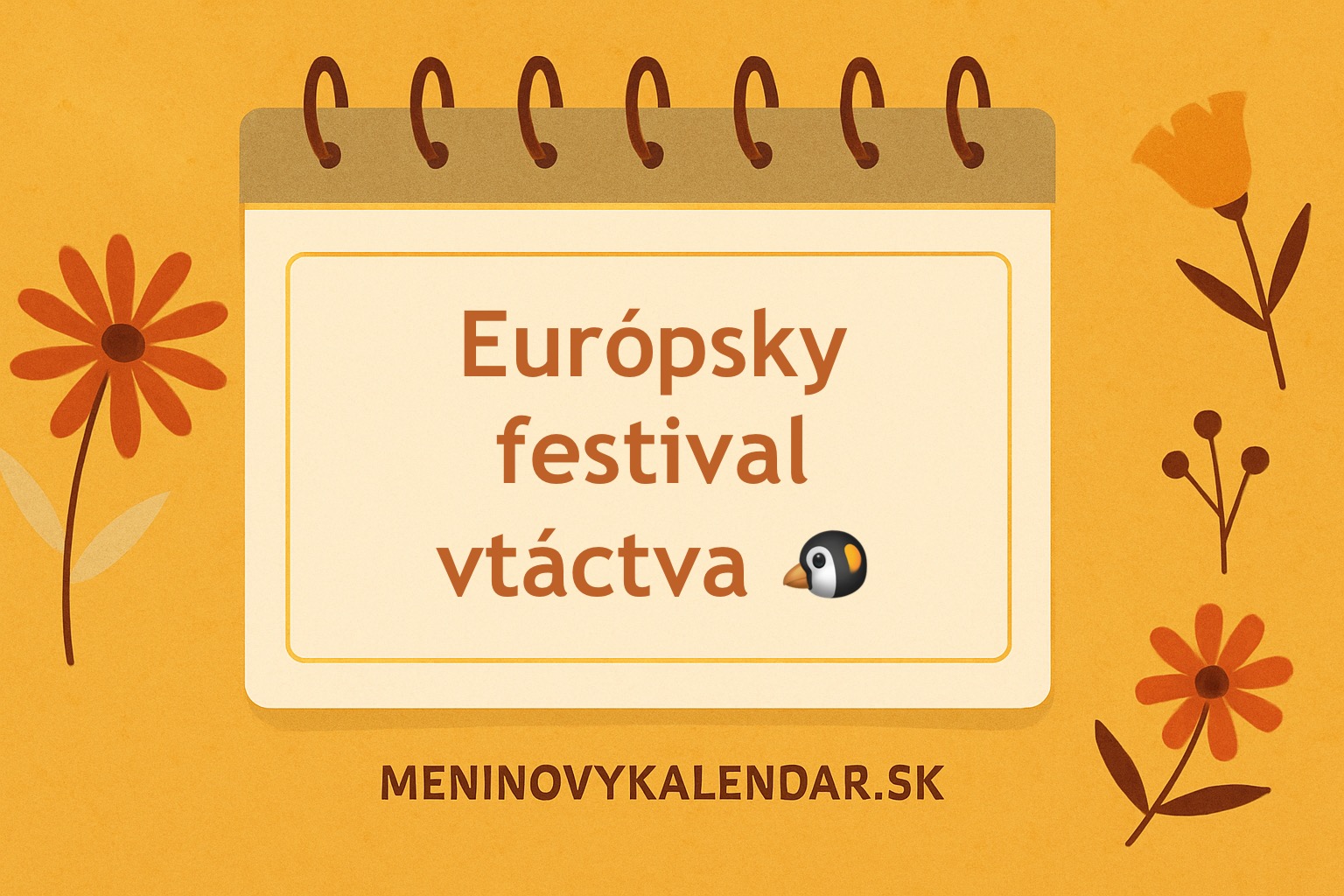 🕊️🌍 Európsky festival vtáctva – prvý víkend v októbri (4. – 5. októbra 2025)