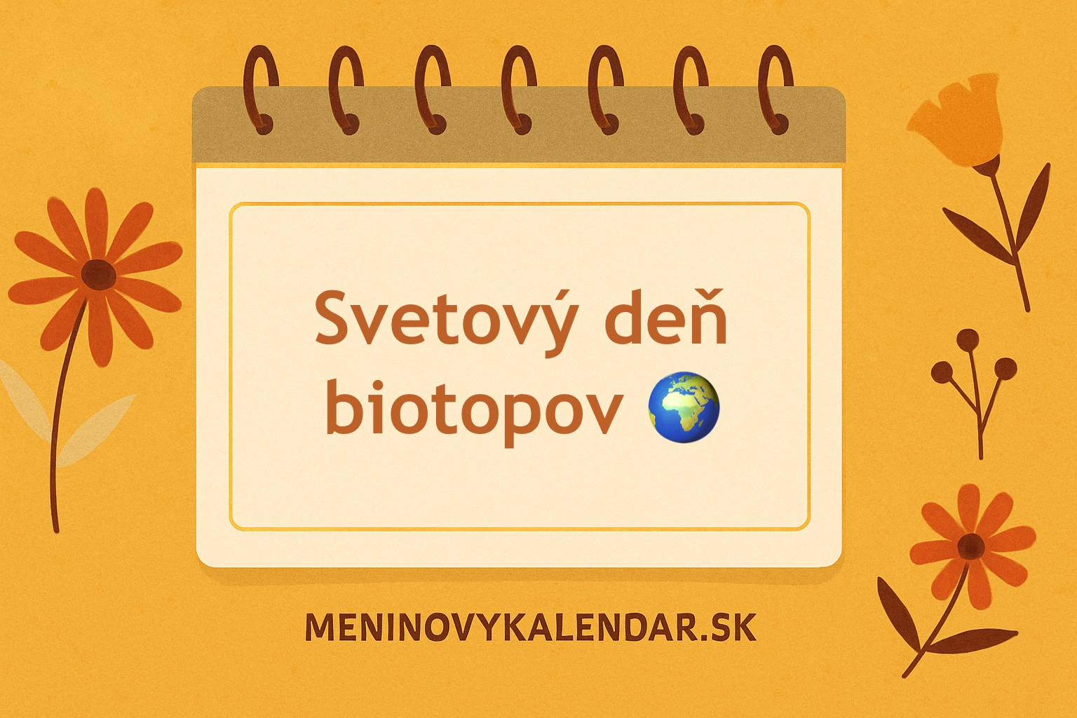 🌿🌍 Svetový deň biotopov – prvý pondelok v októbri (6. október 2025)