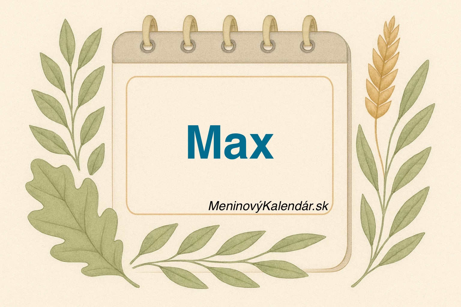 🎉 Kedy má meniny Max?