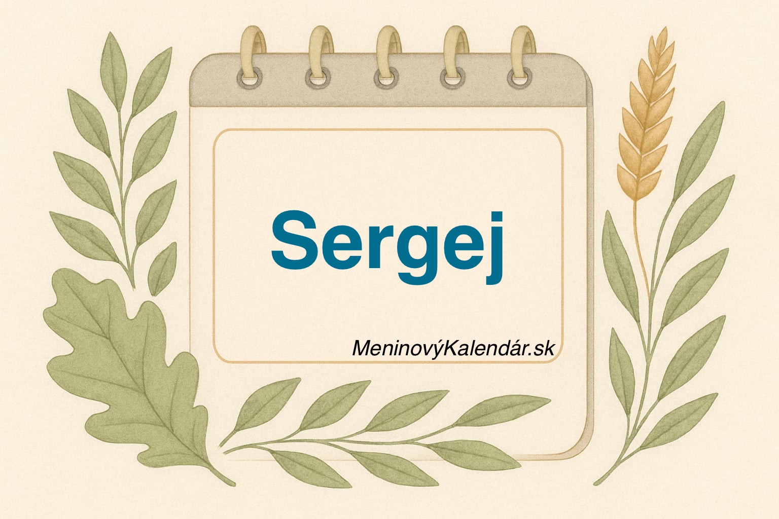 📅 Kedy má meniny Sergej?